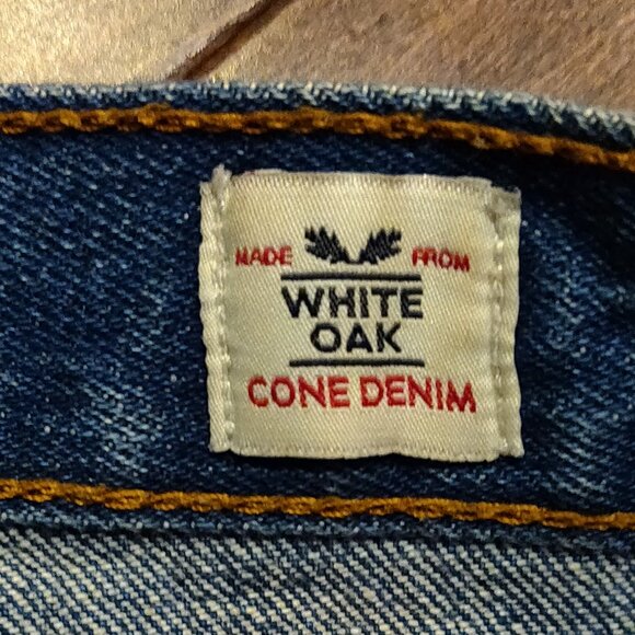 Levi's White Oak Cone Denim Wedgie High Rise Fray Hem Button Fly SIZE 27 - Picture 6 of 6